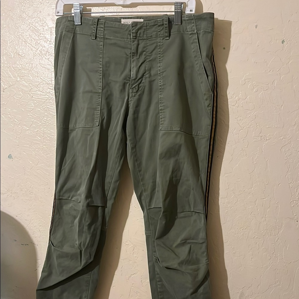 Nili Lotan Green Jogger Pants